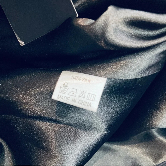 CHI CHI VON TANG Sz L  Warrior Flow Jacket 100% Silk Lined Sheer Panels Blazer - Picture 10 of 14